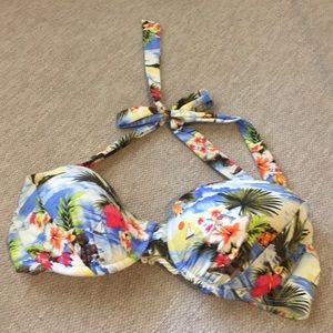 Super cute retro M Sperry Swim Bra